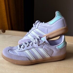 kids Adidas Samba OG size 13 lavender lilac purple